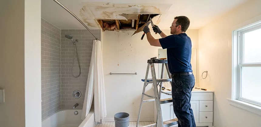 Bathroom Leak Ceiling Repair in Issaquah