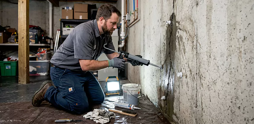 Basement Leak Repair From Inside in Issaquah